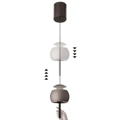 Lampade A Sospensione-Selezionato da Mazzolaluce Lampada a sospensione arancione moderna led 12w 3000k