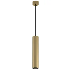 Lampade A Sospensione-Maytoni Lampada a sospensione artisan cilindro oro per tavolo da pranzo
