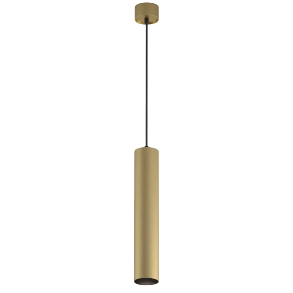 Lampade A Sospensione-Maytoni Lampada a sospensione artisan cilindro oro per tavolo da pranzo