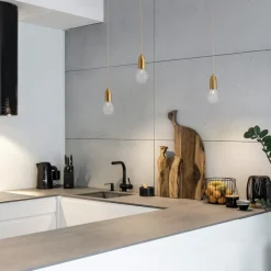 Lampade A Sospensione-Selezionato da Mazzolaluce Lampada a sospensione a singola luce oro stile contemporaneo