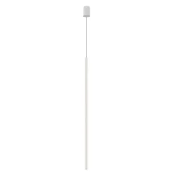 Lampade A Sospensione-Selezionato da Mazzolaluce Lampada a sospensione bianca moderna cilindro sottile per comodini