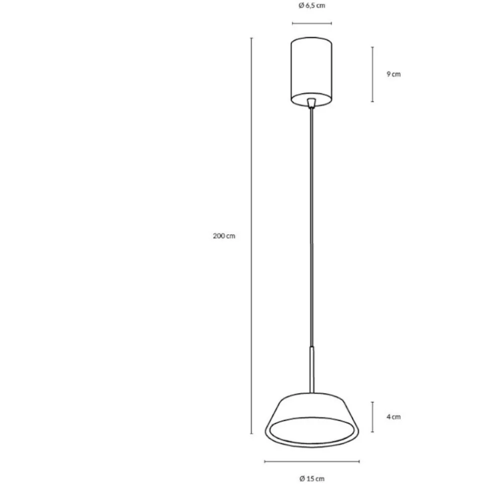 Lampade A Sospensione-Vivida International Lampada a sospensione bianca led 12w 3000k 4000k dimmerabile vivida pinco