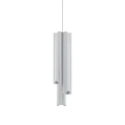Lampade A Sospensione-Ideal Lux Lampada a sospensione bianca led 3000k dorica