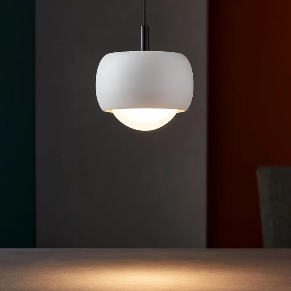 Lampade A Sospensione-Selezionato da Mazzolaluce Lampada a sospensione bianca led 3000k per isola moderna