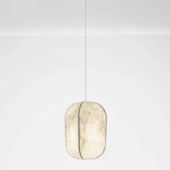 Lampade A Sospensione-Selezionato da Mazzolaluce Lampada a sospensione bianco seta di gelso 30cm