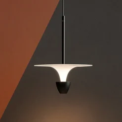 Lampade A Sospensione-Selezionato da Mazzolaluce Lampada a sospensione bianco nero led 11w 3000k moderna