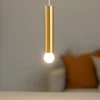 Lampade A Sospensione-Linea Light Lampada a sospensione birba cilindro oro e27