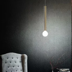 Lampade A Sospensione-Linea Light Lampada a sospensione birba cilindro oro e27