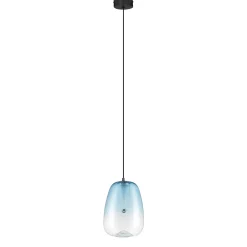 Lampade A Sospensione-Selezionato da Mazzolaluce Lampada a sospensione blu da cucina in vetro led 3000k design moderna