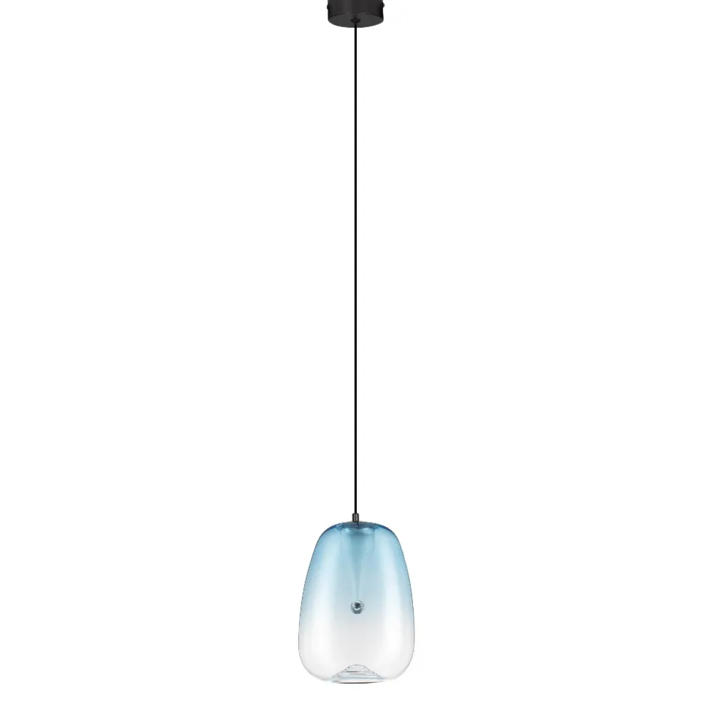 Lampade A Sospensione-Selezionato da Mazzolaluce Lampada a sospensione blu da cucina in vetro led 3000k design moderna