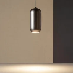 Lampade A Sospensione-Perenz Illuminazione Lampada a sospensione bullet marrone metallizzato perenz