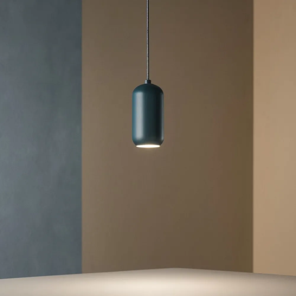 Lampade A Sospensione-Perenz Illuminazione Lampada a sospensione bullet verde petrolio led perenz