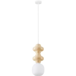 Lampade A Sospensione-Selezionato da Mazzolaluce Lampada a sospensione ceramica giallo pastello design moderna