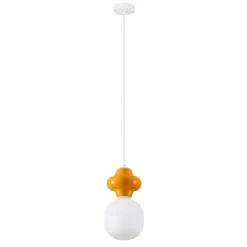 Lampade A Sospensione-Selezionato da Mazzolaluce Lampada a sospensione ceramica arancione design moderna