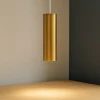Lampade A Sospensione-Selezionato da Mazzolaluce Lampada a sospensione cilindro oro led 5w 3000k