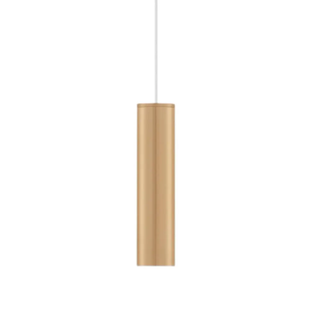 Lampade A Sospensione-Selezionato da Mazzolaluce Lampada a sospensione cilindro oro led 5w 3000k