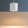 Lampade A Sospensione-Selezionato da Mazzolaluce Lampada a sospensione cilindro bianco per isola