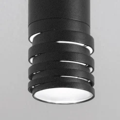 Lampade A Sospensione-Gea Luce Lampada a sospensione cilindro di nero emily
