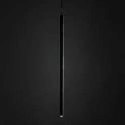 Lampade A Sospensione-Selezionato da Mazzolaluce Lampada a sospensione cilindro nero rigato 75 cm
