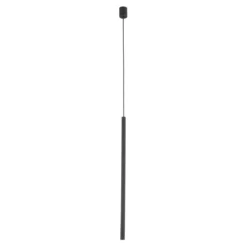 Lampade A Sospensione-Selezionato da Mazzolaluce Lampada a sospensione cilindro nero rigato 75 cm