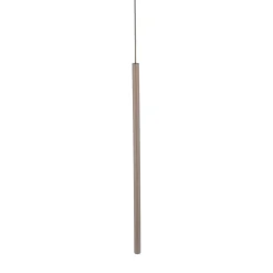 Lampade A Sospensione-Selezionato da Mazzolaluce Lampada a sospensione cilindro rigato marrone 75 cm