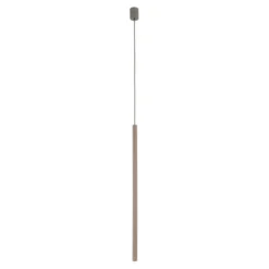 Lampade A Sospensione-Selezionato da Mazzolaluce Lampada a sospensione cilindro rigato marrone 75 cm
