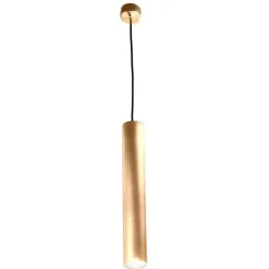 Lampade A Sospensione-Ondaluce Lampada a sospensione cilindro oro so filo h25 cm