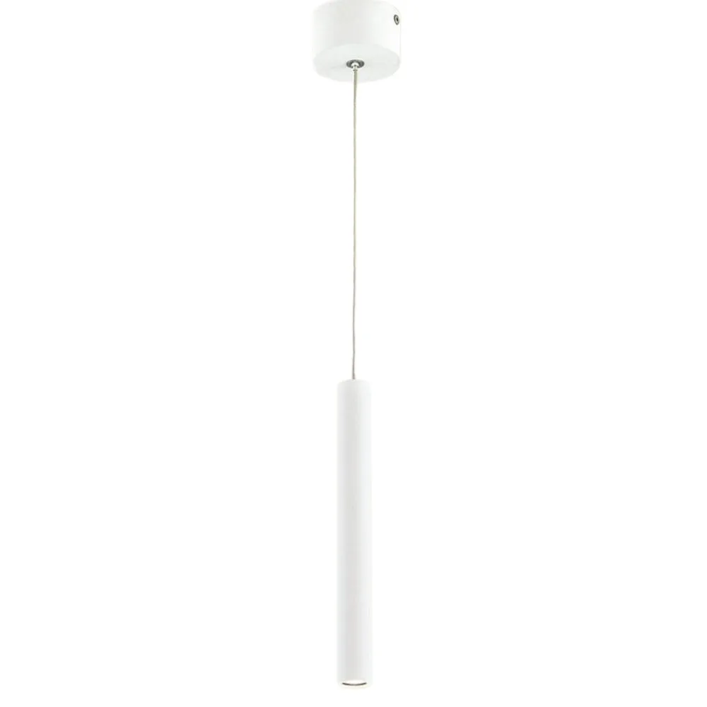 Lampade A Sospensione-Affralux Lampada a sospensione cilindro bianco led 3w maya