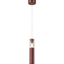 Lampade A Sospensione-Selezionato da Mazzolaluce Lampada a sospensione cilindro design oro rosa led 7w 3000k