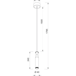 Lampade A Sospensione-Selezionato da Mazzolaluce Lampada a sospensione cilindro design oro rosa led 7w 3000k