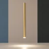 Lampade A Sospensione-Selezionato da Mazzolaluce Lampada a sospensione cilindro oro lampada led 6w 3000k