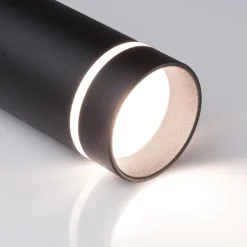 Lampade A Sospensione-Selezionato da Mazzolaluce Lampada a sospensione cilindro nero per isola