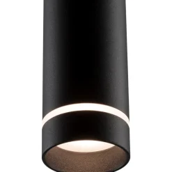 Lampade A Sospensione-Selezionato da Mazzolaluce Lampada a sospensione cilindro nero per isola