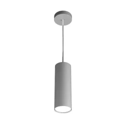 Lampade A Sospensione-Top Light Lampada a sospensione cilindro grigio shape