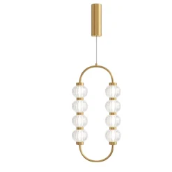 Lampade A Sospensione-Maytoni Lampada a sospensione colore oro led 3000k amulet