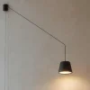 Lampade A Sospensione-Selezionato da Mazzolaluce Lampada a sospensione con decentramento nera led 3000k