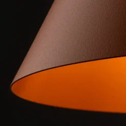 Lampade A Sospensione-Selezionato da Mazzolaluce Lampada a sospensione cono arancione 19cm