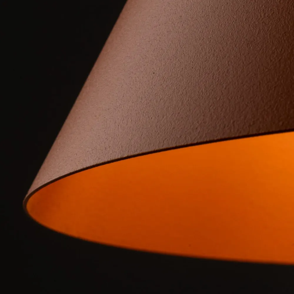 Lampade A Sospensione-Selezionato da Mazzolaluce Lampada a sospensione cono arancione 19cm