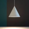 Lampade A Sospensione-Selezionato da Mazzolaluce Lampada a sospensione cono 32cm beige per tavolo da pranzo