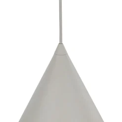 Lampade A Sospensione-Selezionato da Mazzolaluce Lampada a sospensione cono 32cm beige per tavolo da pranzo