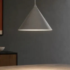 Lampade A Sospensione-Selezionato da Mazzolaluce Lampada a sospensione cono 21 cm marrone di metallo per cucina
