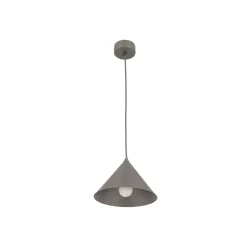 Lampade A Sospensione-Selezionato da Mazzolaluce Lampada a sospensione cono 21 cm marrone di metallo per cucina