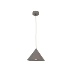 Lampade A Sospensione-Selezionato da Mazzolaluce Lampada a sospensione cono 21 cm marrone di metallo per cucina