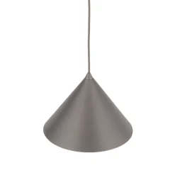 Lampade A Sospensione-Selezionato da Mazzolaluce Lampada a sospensione cono 26 cm metallo marrone per cucina