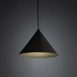 Lampade A Sospensione-Selezionato da Mazzolaluce Lampada a sospensione cono 26 cm metallo marrone per cucina
