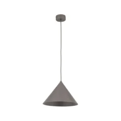Lampade A Sospensione-Selezionato da Mazzolaluce Lampada a sospensione cono 26 cm metallo marrone per cucina