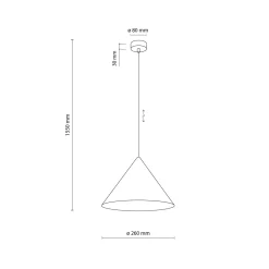 Lampade A Sospensione-Selezionato da Mazzolaluce Lampada a sospensione cono 26 cm metallo marrone per cucina