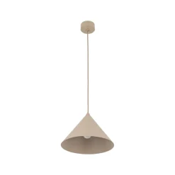 Lampade A Sospensione-Selezionato da Mazzolaluce Lampada a sospensione cono 26 cm metallo sabbia per cucina