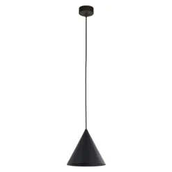 Lampade A Sospensione-Selezionato da Mazzolaluce Lampada a sospensione cono 21 cm di metallo nero per isola