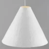 Lampade A Sospensione-Selezionato da Mazzolaluce Lampada a sospensione cono 30cm di cartapesta bianco